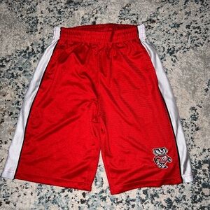 Wisconsin Badgers Basketball Colosseum Red Athletic Shorts